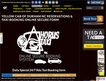 Tablet Screenshot of horustaxi.com
